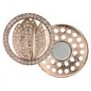 3x Magnetische broche tulp 45mm goud  64265-RGO