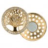 2x Magnetische broche boom 45mm goud   64266-GO