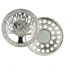 3x Magnetische broche boom 45mm zilver  64266-NI