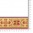 Sinterklaasband 50mm Rood, Goud