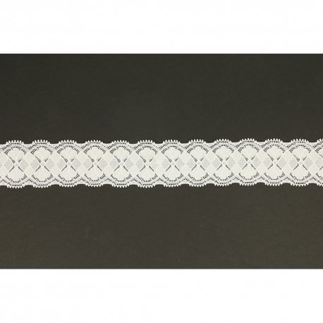 Nylon stretch kant 40mm Wit 009