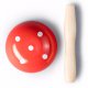 Prym Maasklos hout rood met witte stippen