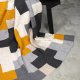 Criss-Cross Blanket - Grey/Yellow - 014.207