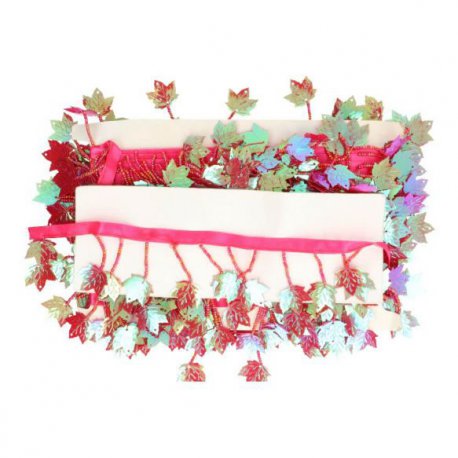 Band met hangend esdoornblad Rood Roze 16-10