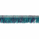 Band met franjes 25mm blauw-paars  79774