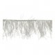Band met struisvogel veren 12-15cm Grijs  79387