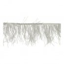10 mtr Band met struisvogel veren 12-15cm Grijs  79387