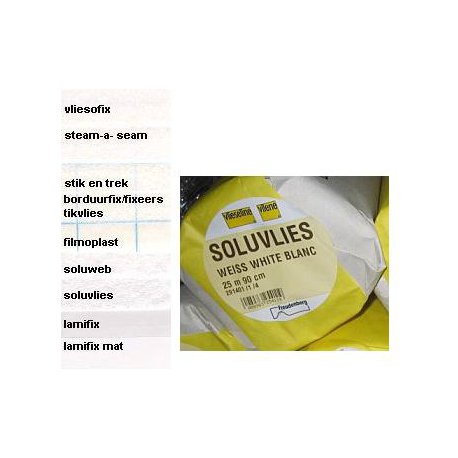 Vlieseline Soluvlies 90 cm wit