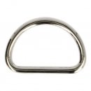 50x Gesloten D-ringen metaal 30mm zwart nikkel
