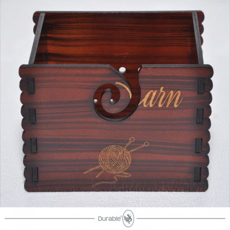 Durable MDF hout Yarn Box 020.1071