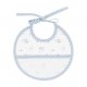 DMC Baby Stars geboorte slabbetje 21x19cm blauw  RS2624-BLAUW