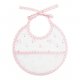 DMC Baby Stars geboorte slabbetje 21x19cm roze RS2624-ROZE