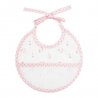 DMC Baby Stars geboorte slabbetje 21x19cm roze RS2624-ROZE