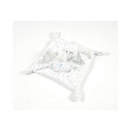 DMC Baby Stars knuffeldoek paard blauw 27x27cm  GN204