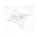 DMC Baby Stars knuffeldoek paard blauw 27x27cm  GN204