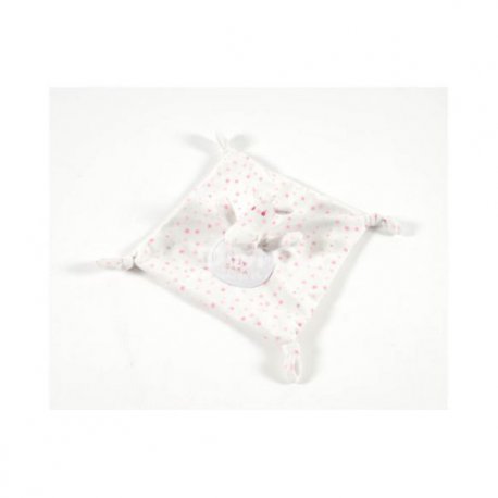 DMC Baby Stars knuffeldoek paard roze 27x27cm  GN205