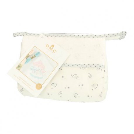 DMC Baby Stars toilettas grijs 18x9cm  RS2627-GRIJS