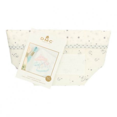 DMC Baby Stars opbergmand grijs 16x16x16cm RS2633-GRIJS