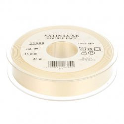 Satijn Luxe  Double Face band - Lint Creme 0009