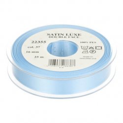 Satijn Luxe  Double Face band - Lint blauw 037