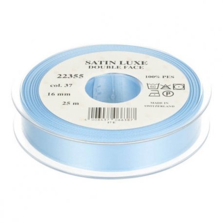 Satijn Luxe  Double Face band - Lint blauw 037