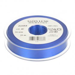Satijn Luxe  Double Face band - Lint Blauw 0040