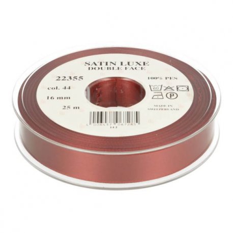 Satijn Luxe  Double Face band - Lint Rood 0044