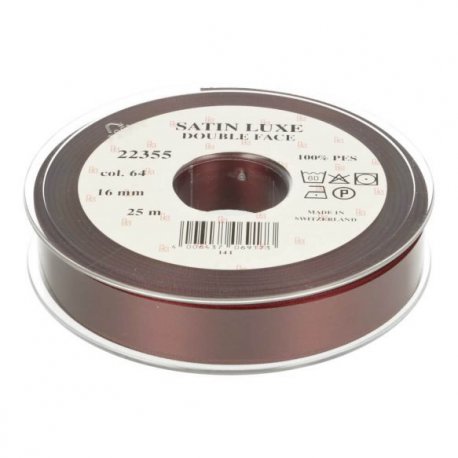 Satijn Luxe  Double Face band - Lint Rood 0064