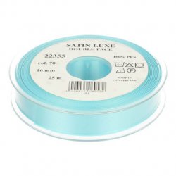 Satijn Luxe  Double Face band - Lint Blauw 0070