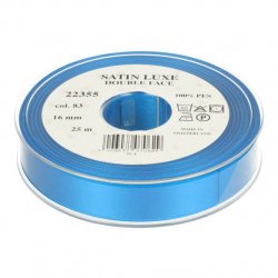 Satijn Luxe  Double Face band - Lint Blauw 0083