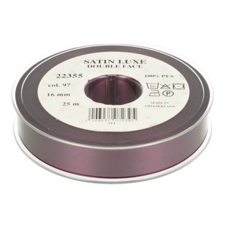 Satijn Luxe  Double Face band - Lint Paars 0097