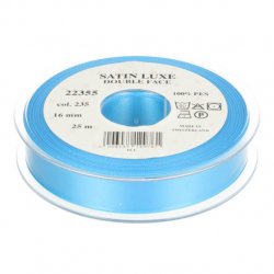 Satijn Luxe  Double Face band - Lint Blauw 0235