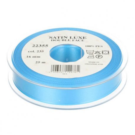 Satijn Luxe  Double Face band - Lint Blauw 0235