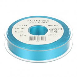 Satijn Luxe  Double Face band - Lint Blauw 0303