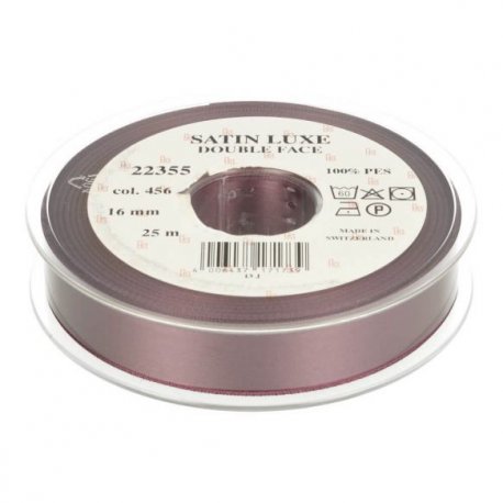 Satijn Luxe  Double Face band - Lint Paars 0456
