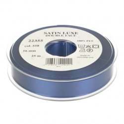 Satijn Luxe  Double Face band - Lint Blauw 0558
