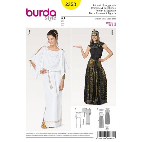 Burda 2353 Carnaval Jurken