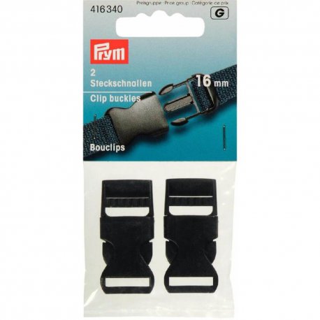 Prym Klikgespen sterk KST 16mm zwart  416.340