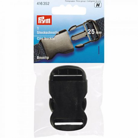 Prym Klikgespen sterk KST 25mm zwart  416.352