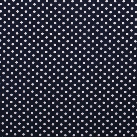 Poplin Katoen met Stippen 05570 Blauw 008