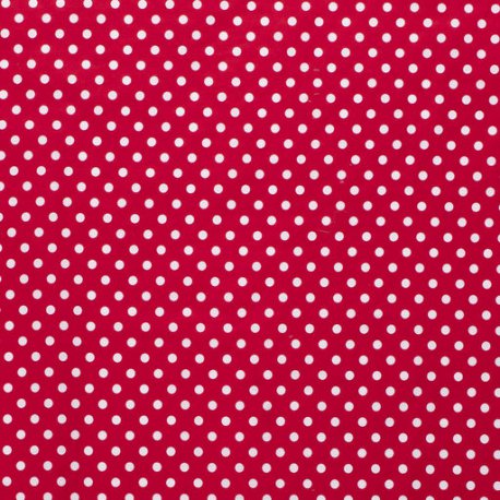 Poplin Katoen met Stippen 05570 Rood 015