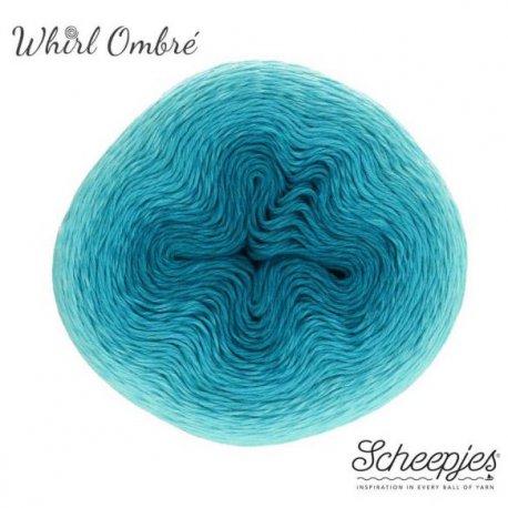 Whirl Scheepjeswol blauw 559 Turquoise Turntable
