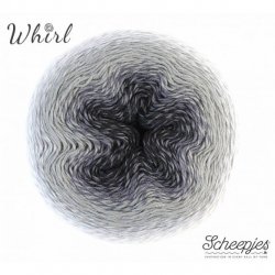 Whirl Scheepjeswol wit zwart grijs 751 Liquorice Yumyum