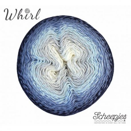 Whirl Scheepjeswol Blauw Grijs Beige 755 Blueberry Bambam