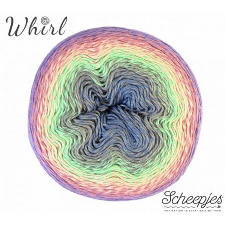 Whirl Scheepjeswol Groen Blauw Paars 762 Popin Candy
