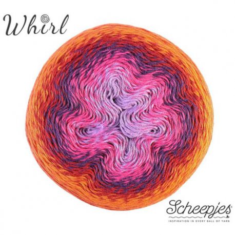 Whirl Scheepjeswol 764 Red Velvet Sunrise