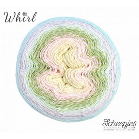 Whirl Scheepjeswol Groen Blauw Roze 767 Melting Macaron