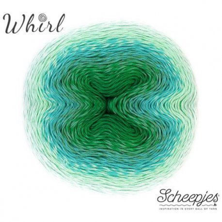 Whirl Scheepjeswol Groen Blauw 775 Peppermint Patty Cake