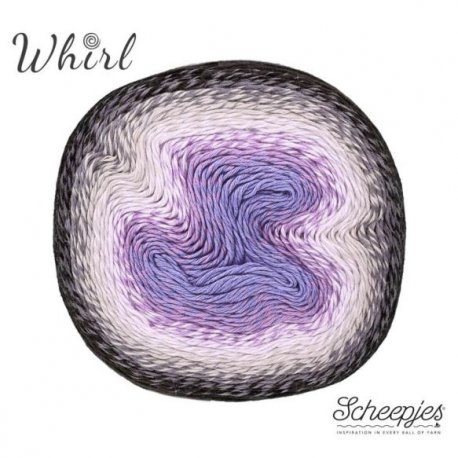 Whirl Scheepjeswol Paars Zwart 786 Dark Grape Squish