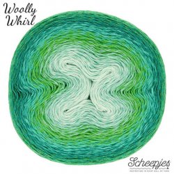 Woolly Whirl Scheepjeswol  Groen Blauw 475 Melting Mint Centre